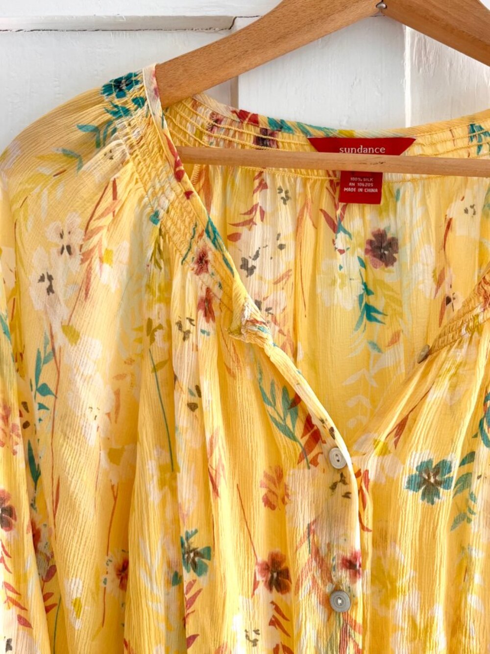 Sundance Silk Floral Blouse - Picture 2 of 6